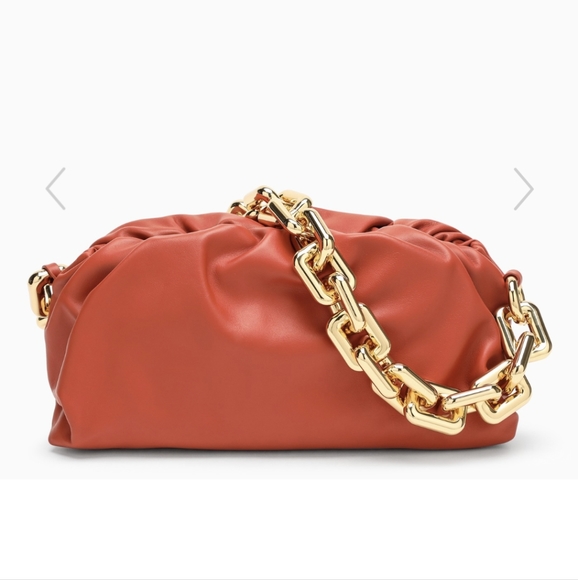 Bottega Veneta orange chain pouch bag - Picture 7 of 15